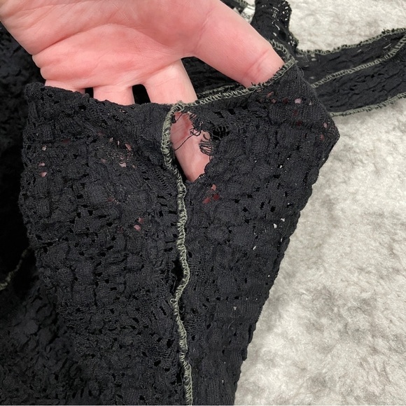 Free People Black Stretchy Lace Tank Top - Picture 5 of 10